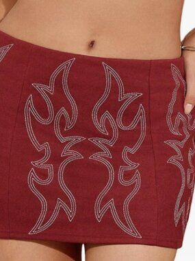 Mini Skirt for Women Western Cowgir
